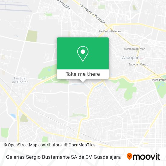 Mapa de Galerias Sergio Bustamante SA de CV