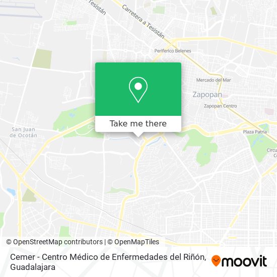 Cemer - Centro Médico de Enfermedades del Riñón map