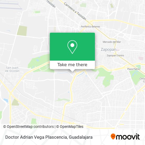 Mapa de Doctor Adrian Vega Plascencia