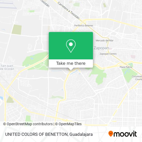 UNITED COLORS OF BENETTON map