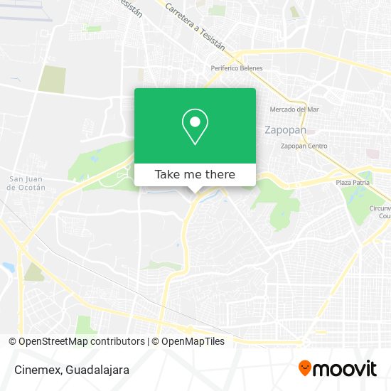 Cinemex map