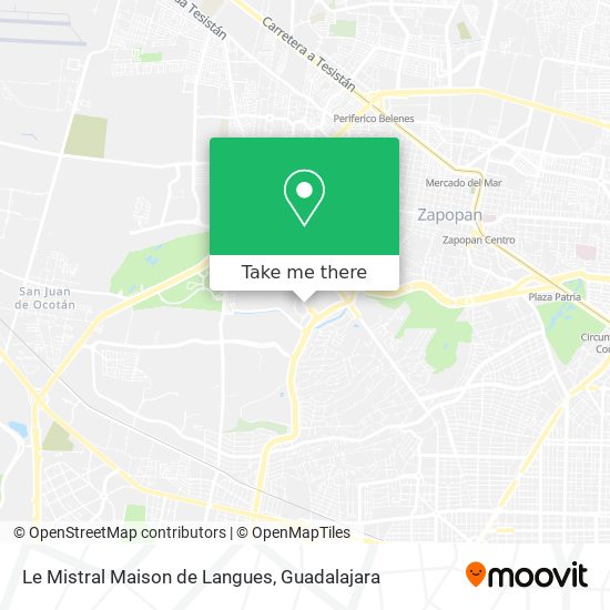 Le Mistral Maison de Langues map