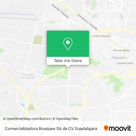 Comercializadora Bosques SA de CV map