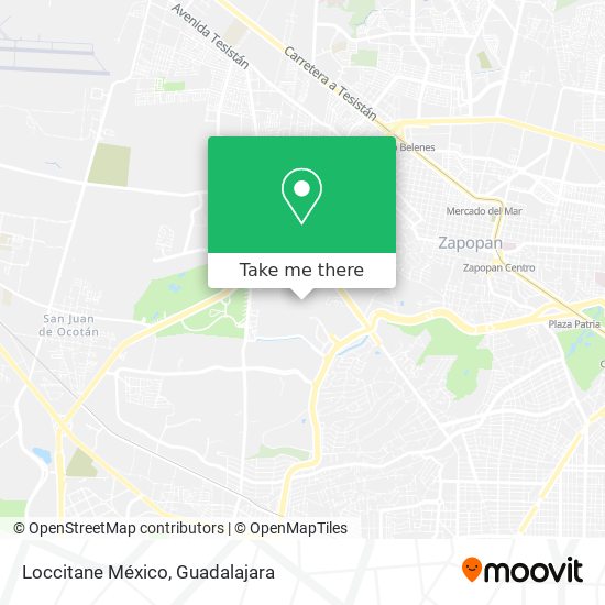 Loccitane México map