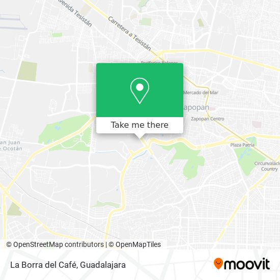 La Borra del Café map