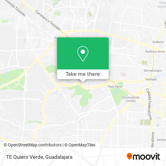 Mapa de TE Quiero Verde