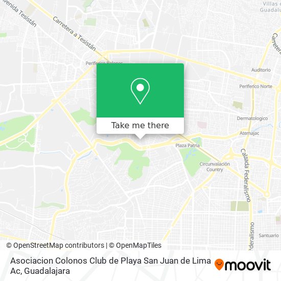 Asociacion Colonos Club de Playa San Juan de Lima Ac map