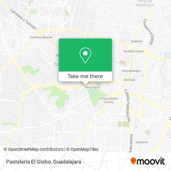How to get to Pastelería El Globo in Zapopan by Bus or Train?