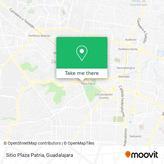 Sitio Plaza Patria map