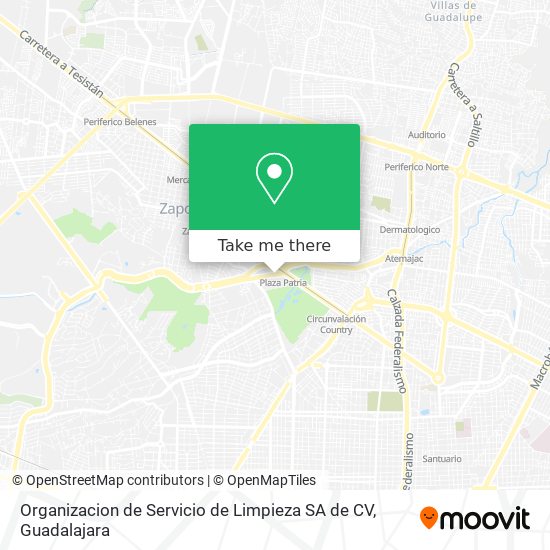 Organizacion de Servicio de Limpieza SA de CV map