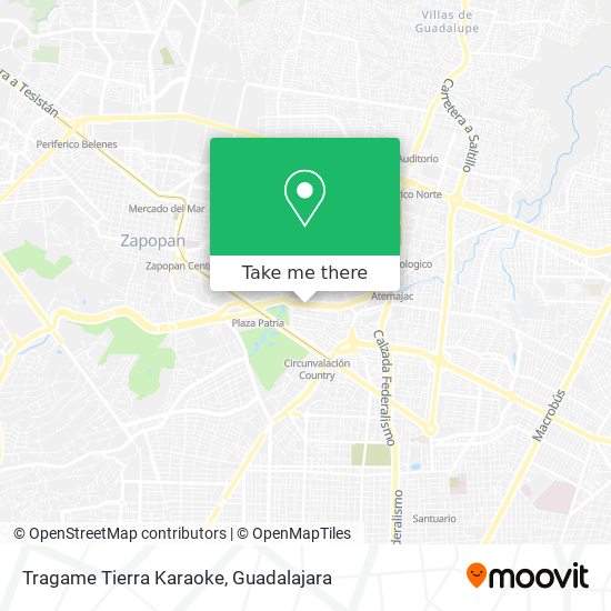 Tragame Tierra Karaoke map
