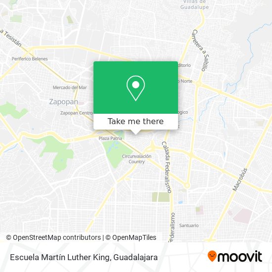 Escuela Martín Luther King map