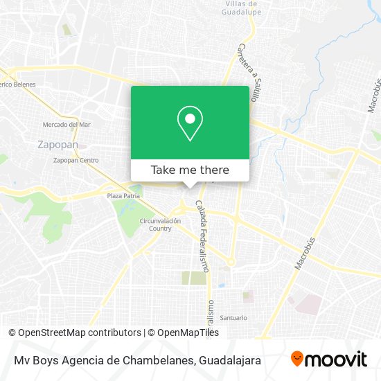 Mv Boys Agencia de Chambelanes map