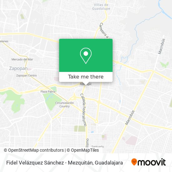 Fidel Velázquez Sánchez - Mezquitán map