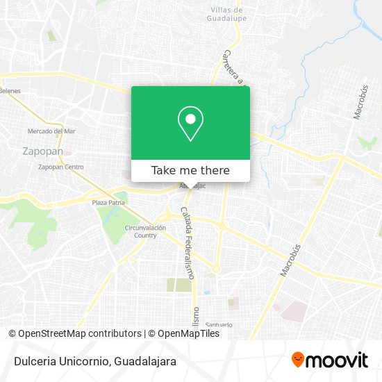 Mapa de Dulceria Unicornio