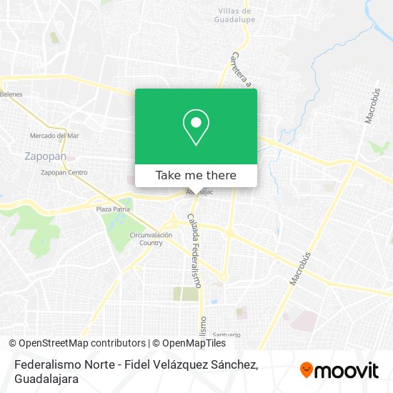 Federalismo Norte - Fidel Velázquez Sánchez map