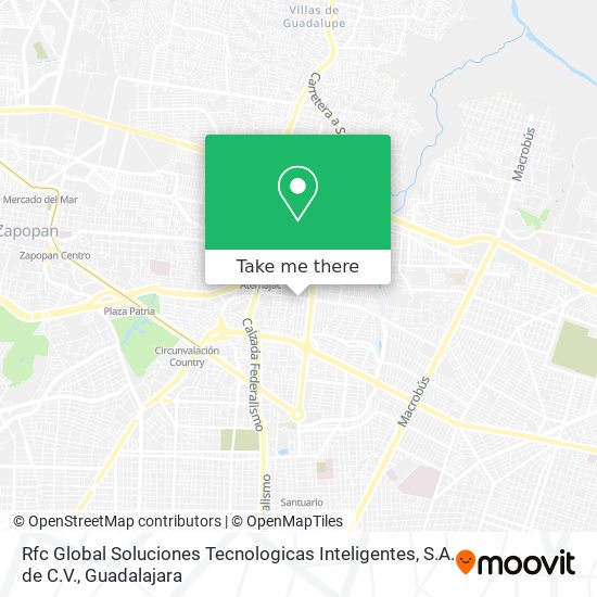 Mapa de Rfc Global Soluciones Tecnologicas Inteligentes, S.A. de C.V.