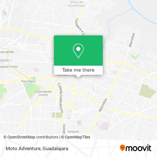 Mapa de Moto Adventure