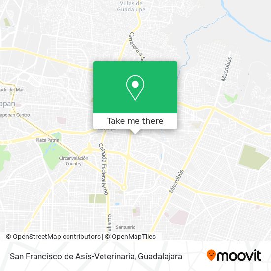 San Francisco de Asís-Veterinaria map
