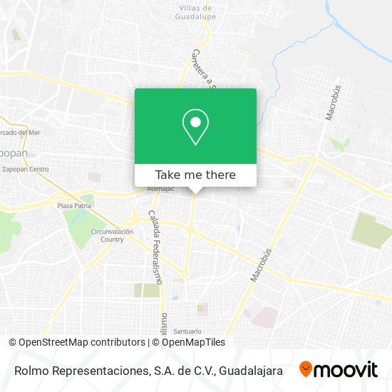 Rolmo Representaciones, S.A. de C.V. map