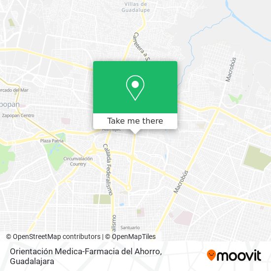 Orientación Medica-Farmacia del Ahorro map