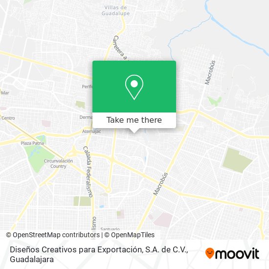 Diseños Creativos para Exportación, S.A. de C.V. map