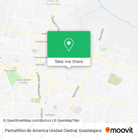 Pentathlon de America Unidad Central map