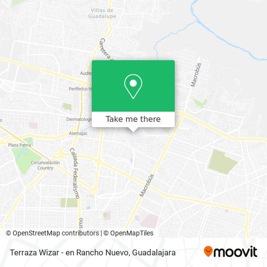 Terraza Wizar - en Rancho Nuevo map