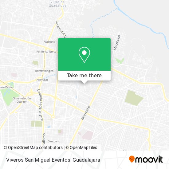 Mapa de Viveros San Miguel Eventos