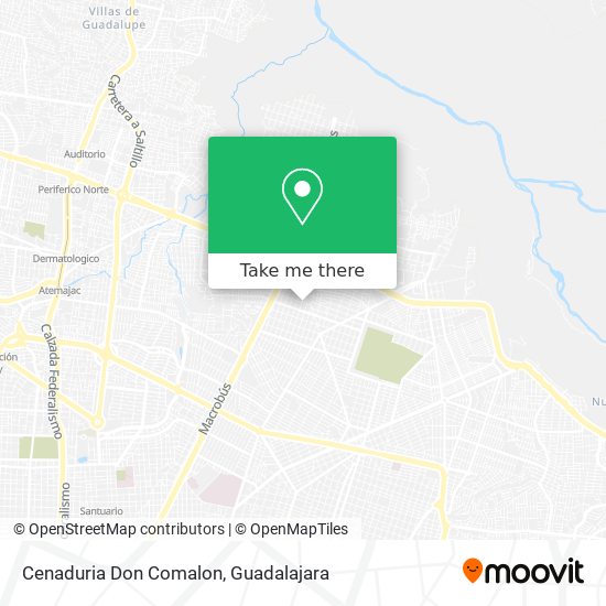 Cenaduria Don Comalon map