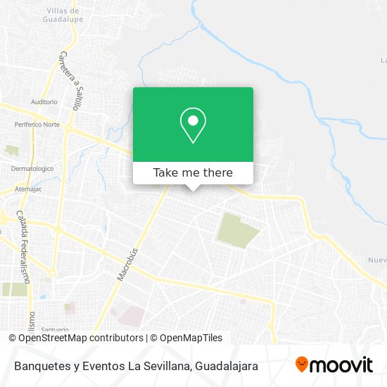 Mapa de Banquetes y Eventos La Sevillana