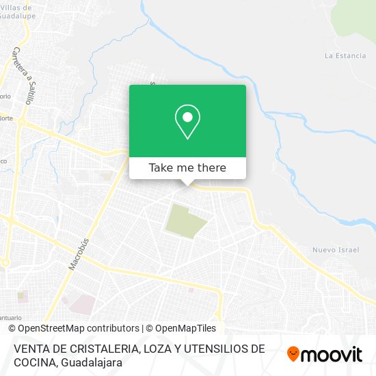 VENTA DE CRISTALERIA, LOZA Y UTENSILIOS DE COCINA map