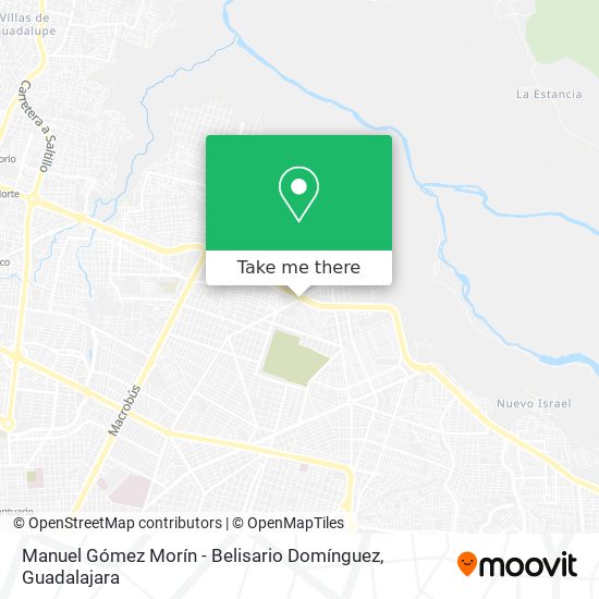Manuel Gómez Morín - Belisario Domínguez map