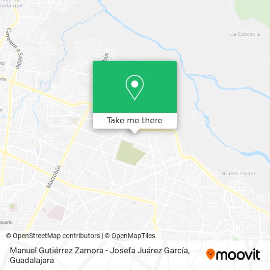 Mapa de Manuel Gutiérrez Zamora - Josefa Juárez García