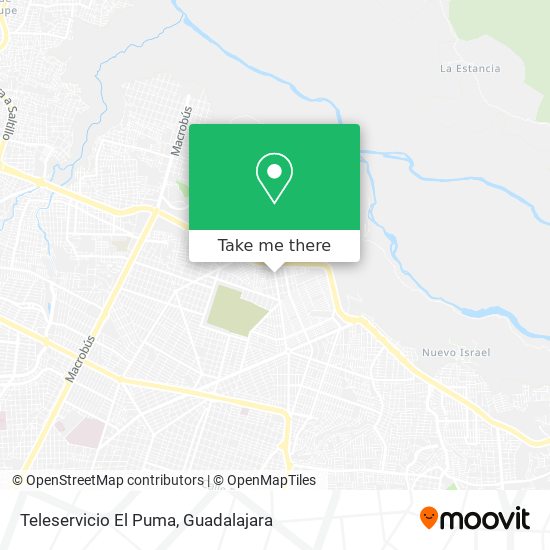 Mapa de Teleservicio El Puma