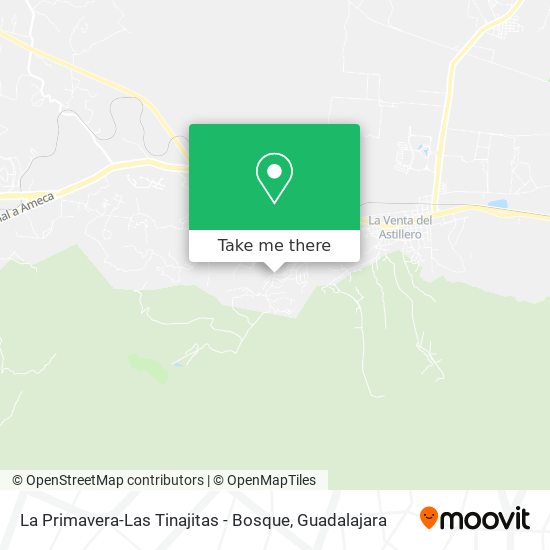 La Primavera-Las Tinajitas - Bosque map