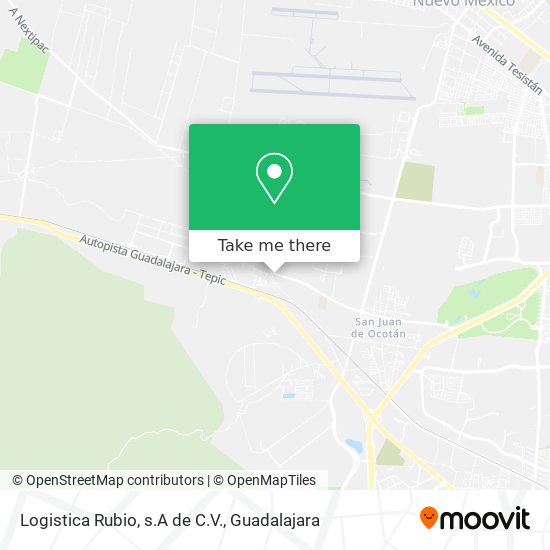 Mapa de Logistica Rubio, s.A de C.V.