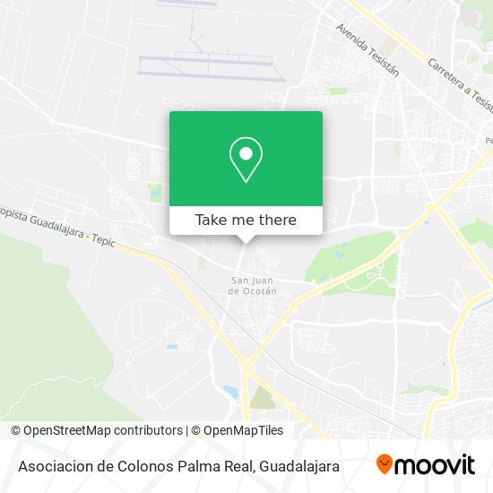 Asociacion de Colonos Palma Real map