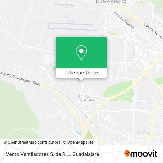 Mapa de Vento Ventiladores S. de R.L.