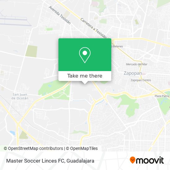 Master Soccer Linces FC map