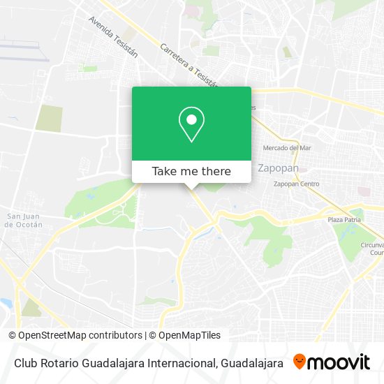 Mapa de Club Rotario Guadalajara Internacional