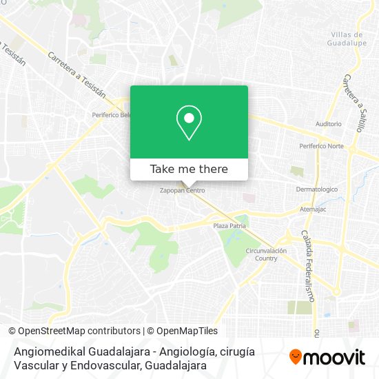 Angiomedikal Guadalajara - Angiología, cirugía Vascular y Endovascular map
