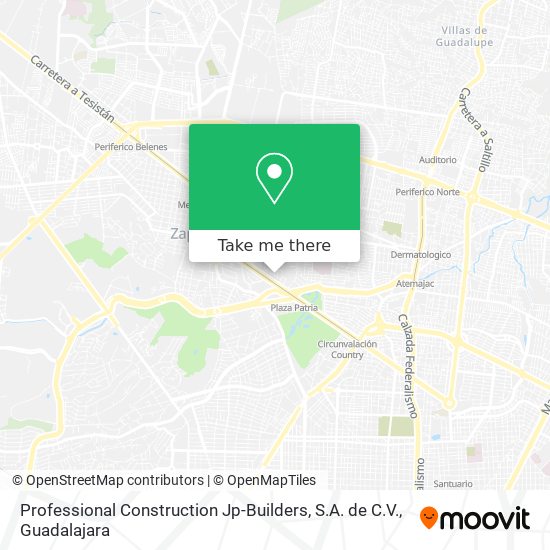 Professional Construction Jp-Builders, S.A. de C.V. map