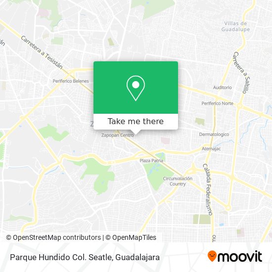 Parque Hundido Col. Seatle map