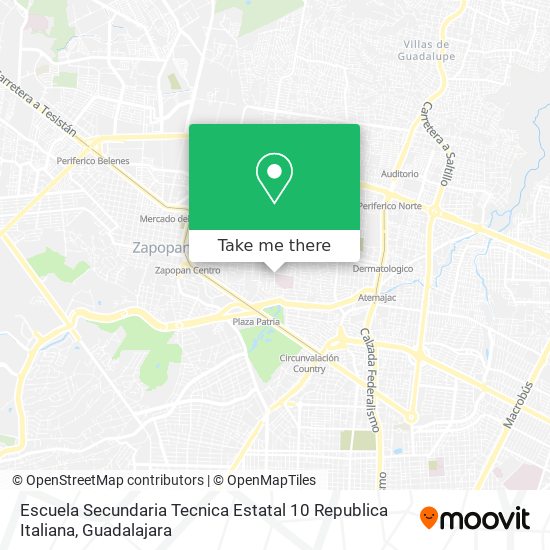 Escuela Secundaria Tecnica Estatal 10 Republica Italiana map