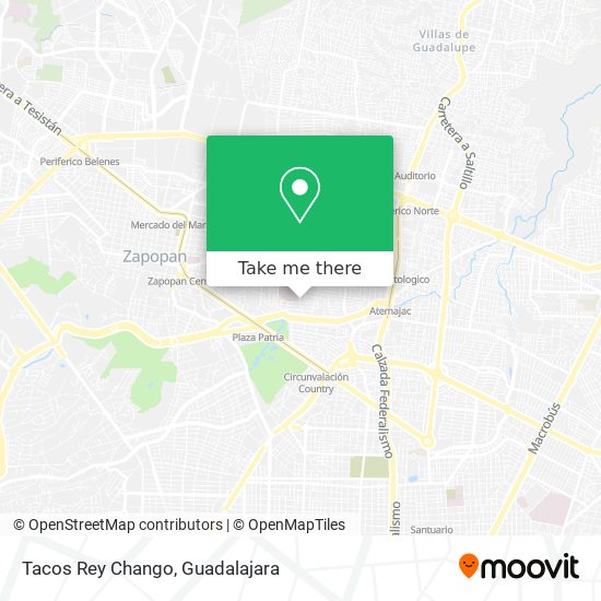 Tacos Rey Chango map