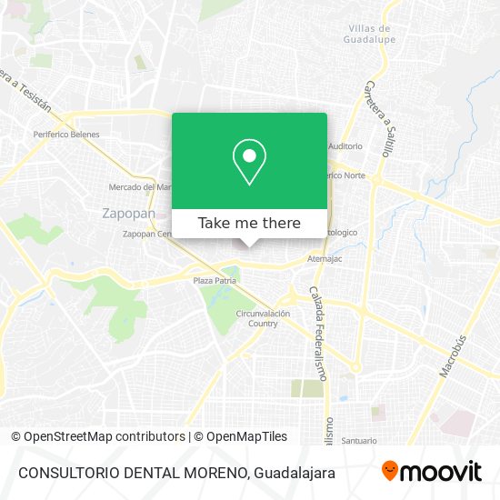 CONSULTORIO DENTAL MORENO map