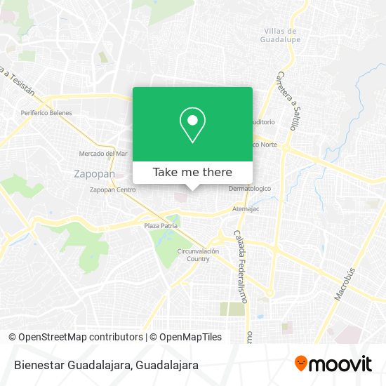 Bienestar Guadalajara map