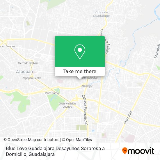 How to get to Blue Love Guadalajara Desayunos Sorpresa a Domicilio in  Zapopan by Bus or Train?