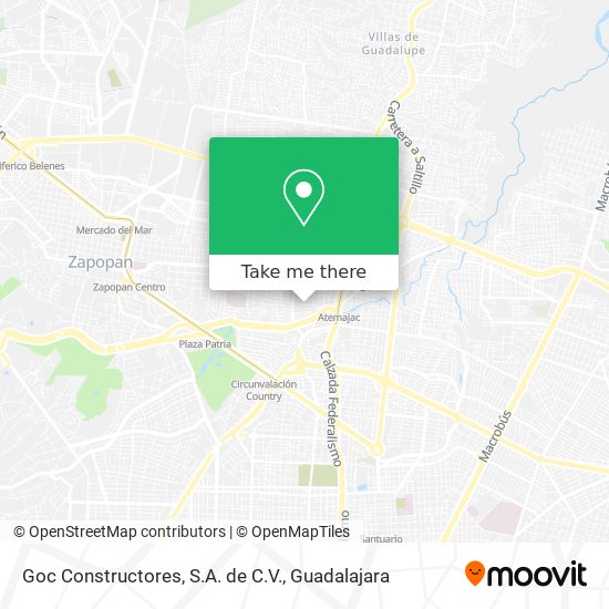 Goc Constructores, S.A. de C.V. map